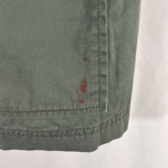 Gap Jacket Women's Large Green Full Zip Hooded Full Zip Pockets 100% Cotton - Picture 6 of 7